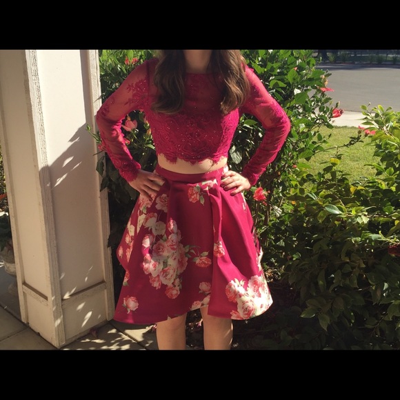 Sherri Hill Two Piece Short Dress - Picture 2 of 7